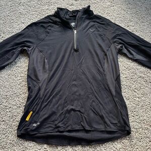 Women's Nike Black Quarter Zip Long Sleeve Size Large